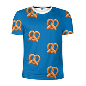 Мужская футболка 3D спортивная с принтом Crazy Ex Крендельки в Белгороде, 100% полиэстер с улучшенными характеристиками | приталенный силуэт, круглая горловина, широкие плечи, сужается к линии бедра | еда | крендельки | чокнутая бывшая