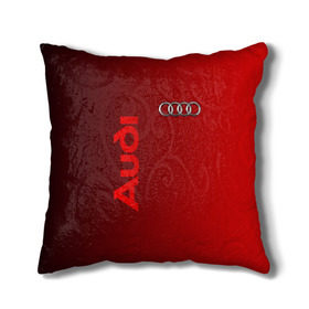 Подушка 3D с принтом Audi в Белгороде, наволочка – 100% полиэстер, наполнитель – холлофайбер (легкий наполнитель, не вызывает аллергию). | состоит из подушки и наволочки. Наволочка на молнии, легко снимается для стирки | audi | автомобиль | ауди | кольца | лого