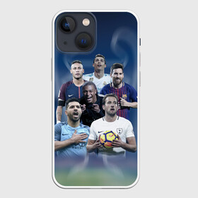 Чехол для iPhone 13 mini с принтом Звезды футбола в Белгороде,  |  | champions | league | mbappe | messi | neymar | ronaldo | кейн | лига | месси | неймар | ронаодо | чемпионов