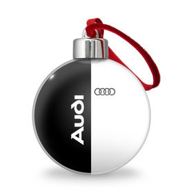 Ёлочный шар с принтом Audi в Белгороде, Пластик | Диаметр: 77 мм | Тематика изображения на принте: ауди | кольца | лого