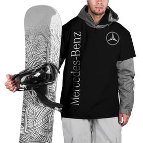 Накидка на куртку 3D с принтом Mercedes-Benz в Белгороде, 100% полиэстер |  | benz | mercedes | mercedes benz | бенц | мерс | мерседес