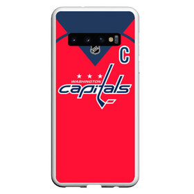 Чехол для Samsung Galaxy S10 с принтом Ovechkin Washington Capitals Red в Белгороде, Силикон | Область печати: задняя сторона чехла, без боковых панелей | овечкин | ови