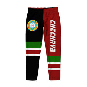 Детские леггинсы 3D с принтом CHECHNYA (Чечня) в Белгороде, полиэстер 85%, спандекс 15% | эластичный пояс, зауженный крой | chechnya | грозный | кавказ | кавказец | кадыров | республика | северный | флаг | чех | чечен | чеченец | чеченка | чеченская | чечня