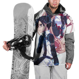 Накидка на куртку 3D с принтом Мастера Меча Онлайн в Белгороде, 100% полиэстер |  | anime | kirito | sao | sword art online | vr | аниме | кирито | мастера меча онлайн | ммо