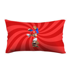 Подушка 3D антистресс с принтом Super Mario в Белгороде, наволочка — 100% полиэстер, наполнитель — вспененный полистирол | состоит из подушки и наволочки на молнии | nintendo | марио | нинтендо