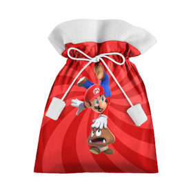 Подарочный 3D мешок с принтом Super Mario в Белгороде, 100% полиэстер | Размер: 29*39 см | Тематика изображения на принте: nintendo | марио | нинтендо