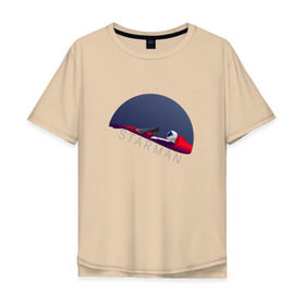 Мужская футболка хлопок Oversize с принтом starman в Белгороде, 100% хлопок | свободный крой, круглый ворот, “спинка” длиннее передней части | spacex | tesla | илон маск | маск | спейс икс | тесла