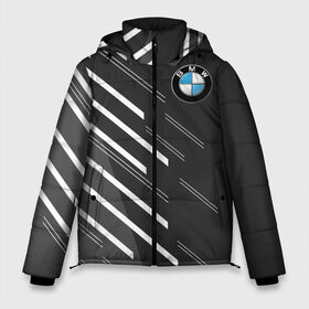 Мужская зимняя куртка 3D с принтом BMW SPORT в Белгороде, верх — 100% полиэстер; подкладка — 100% полиэстер; утеплитель — 100% полиэстер | длина ниже бедра, свободный силуэт Оверсайз. Есть воротник-стойка, отстегивающийся капюшон и ветрозащитная планка. 

Боковые карманы с листочкой на кнопках и внутренний карман на молнии. | Тематика изображения на принте: auto | bmw | motorsport | авто | автомобиль | автомобильные | бмв | бренд | марка | машины | моторспорт | спорт