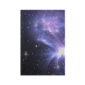 Обложка для паспорта матовая кожа с принтом Сияние звёзд в Белгороде, натуральная матовая кожа | размер 19,3 х 13,7 см; прозрачные пластиковые крепления | Тематика изображения на принте: nebula | space | star | астрономия | вселенная | звезды | космический | космос | планеты
