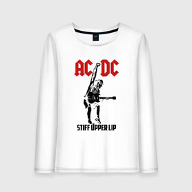 Женский лонгслив хлопок с принтом AC/DC stiff upper lip в Белгороде, 100% хлопок |  | Тематика изображения на принте: ac dc | acdc | acdc ас дс | австралийская | ангус янг | асдс | блюз | группа | крис слэйд | метал | молния | музыка | музыканты | певцы | рок | рок н ролл | стиви янг | хард | хардрок | эксл роуз