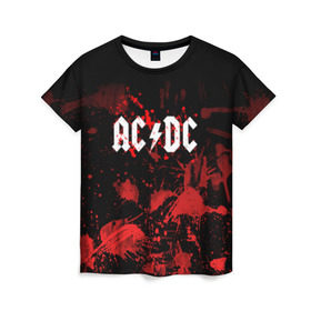 Женская футболка 3D с принтом AC/DC в Белгороде, 100% полиэфир ( синтетическое хлопкоподобное полотно) | прямой крой, круглый вырез горловины, длина до линии бедер | ac dc | acdc | acdc ас дс | австралийская | ангус янг | асдс | блюз | группа | крис слэйд | метал | молния | музыка | музыканты | певцы | рок | рок н ролл | стиви янг | хард | хардрок | эксл роуз