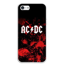 Чехол для iPhone 5/5S матовый с принтом AC DC в Белгороде, Силикон | Область печати: задняя сторона чехла, без боковых панелей | ac dc | acdc | acdc ас дс | австралийская | ангус янг | асдс | блюз | группа | крис слэйд | метал | молния | музыка | музыканты | певцы | рок | рок н ролл | стиви янг | хард | хардрок | эксл роуз