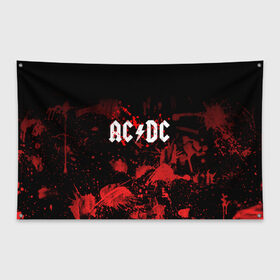 Флаг-баннер с принтом AC DC в Белгороде, 100% полиэстер | размер 67 х 109 см, плотность ткани — 95 г/м2; по краям флага есть четыре люверса для крепления | ac dc | acdc | acdc ас дс | австралийская | ангус янг | асдс | блюз | группа | крис слэйд | метал | молния | музыка | музыканты | певцы | рок | рок н ролл | стиви янг | хард | хардрок | эксл роуз