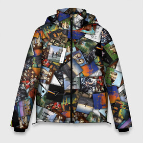 Мужская зимняя куртка 3D с принтом Pink Floyd Дискография в Белгороде, верх — 100% полиэстер; подкладка — 100% полиэстер; утеплитель — 100% полиэстер | длина ниже бедра, свободный силуэт Оверсайз. Есть воротник-стойка, отстегивающийся капюшон и ветрозащитная планка. 

Боковые карманы с листочкой на кнопках и внутренний карман на молнии. | Тематика изображения на принте: animals | atom heart mother | dark side of moon | meddle | music from film more | obscured by clouds | piper at gates of dawn | saucerful of secrets | ummagumma | wall | wish you were here