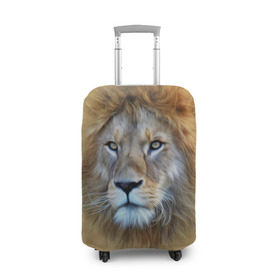 Чехол для чемодана 3D с принтом Лев в Белгороде, 86% полиэфир, 14% спандекс | двустороннее нанесение принта, прорези для ручек и колес | голова | животные | кошка | лев | львица | природа | хищник