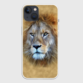 Чехол для iPhone 13 с принтом Лев в Белгороде,  |  | голова | животные | кошка | лев | львица | природа | хищник