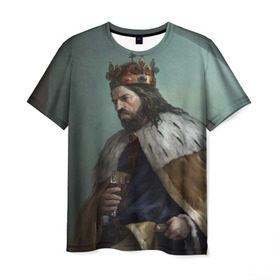Мужская футболка 3D с принтом Kingdom Come: Deliverance в Белгороде, 100% полиэфир | прямой крой, круглый вырез горловины, длина до линии бедер | 