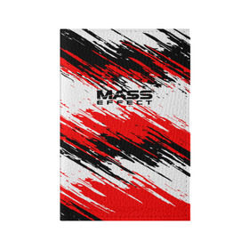 Обложка для паспорта матовая кожа с принтом Mass Effect в Белгороде, натуральная матовая кожа | размер 19,3 х 13,7 см; прозрачные пластиковые крепления | n7 | shepard | галактика | жнец | космос | краска | краски | масс | нормандия | планета | шепард | эффект