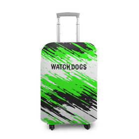 Чехол для чемодана 3D с принтом Watch Dogs в Белгороде, 86% полиэфир, 14% спандекс | двустороннее нанесение принта, прорези для ручек и колес | ded | dedsec | sec | watch dogs | watchdogs | дедсек | дэдсек