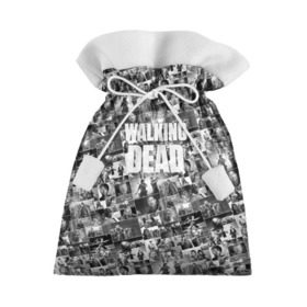Подарочный 3D мешок с принтом The Walking Dead в Белгороде, 100% полиэстер | Размер: 29*39 см | dead | walking | апокалипсис | бита | гленн | дерил | зомби | карл | люсиль | мертвецы | мишонн | ниган | рик | сериал | ходячие