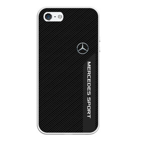 Чехол для iPhone 5/5S матовый с принтом MERCEDES BENZ SPORT в Белгороде, Силикон | Область печати: задняя сторона чехла, без боковых панелей | amg | auto | mercedes | авто | автомобиль | автомобильные | бренд | марка | машины | мерседес