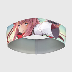 Повязка на голову 3D с принтом Любимый во Франксе в Белгороде,  |  | anime | darling in the franxx | zero two | аниме | любимый во франксе | милый во франкcе