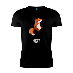 Мужская футболка премиум с принтом Лиса в Белгороде, 92% хлопок, 8% лайкра | приталенный силуэт, круглый вырез ворота, длина до линии бедра, короткий рукав | fox | foxy | лис | лиса | лисица | лисичка | лисы | с лисой | танцующая | фокс