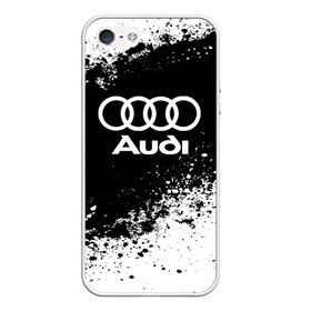 Чехол для iPhone 5/5S матовый с принтом Audi abstract sport в Белгороде, Силикон | Область печати: задняя сторона чехла, без боковых панелей | ауди | кольца | лого | машина
