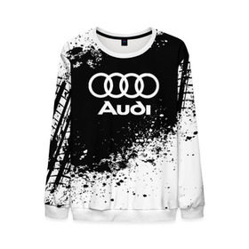 Мужской свитшот 3D с принтом Audi abstract sport в Белгороде, 100% полиэстер с мягким внутренним слоем | круглый вырез горловины, мягкая резинка на манжетах и поясе, свободная посадка по фигуре | ауди | кольца | лого | машина