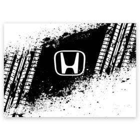 Поздравительная открытка с принтом Honda abstract sport в Белгороде, 100% бумага | плотность бумаги 280 г/м2, матовая, на обратной стороне линовка и место для марки
 | Тематика изображения на принте: auto | automobile | car | honda | machine | motor | motor car | sport car | автомашина | бренд | легковой автомобиль | марка | спортивный автомобиль | тачка | хонда