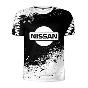 Мужская футболка 3D спортивная с принтом Nissan abstract sport в Белгороде, 100% полиэстер с улучшенными характеристиками | приталенный силуэт, круглая горловина, широкие плечи, сужается к линии бедра | motor | nissan | авто | лого | машина | ниссан | тачка