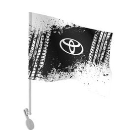 Флаг для автомобиля с принтом Toyota abstract sport в Белгороде, 100% полиэстер | Размер: 30*21 см | auto | automobile | car | machine | motor | motor car | sport car | toyota | автомашина | бренд | легковой автомобиль | марка | спортивный автомобиль | тачка