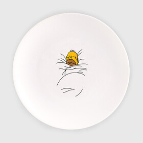 Тарелка с принтом Спящий Гомер в Белгороде, фарфор | диаметр - 210 мм
диаметр для нанесения принта - 120 мм | homer | simpsons | гомер | симпсоны