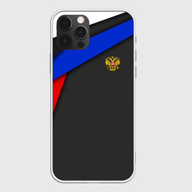 Чехол для iPhone 12 Pro Max с принтом RUSSIA SPORT в Белгороде, Силикон |  | russia | sport | белый | герб | двуглавый орел | красный | патриот | россия | синий | спорт | спортивные | триколор | униформа