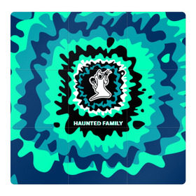 Магнитный плакат 3Х3 с принтом Haunted Family в Белгороде, Полимерный материал с магнитным слоем | 9 деталей размером 9*9 см | Тематика изображения на принте: 
