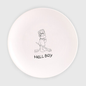 Тарелка 3D с принтом Bart Lil Peep в Белгороде, фарфор | диаметр - 210 мм
диаметр для нанесения принта - 120 мм | bart simpson | lil peep | барт симпсоны | лил пип