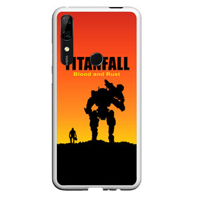 Чехол для Honor P Smart Z с принтом Titanfall 2 в Белгороде, Силикон | Область печати: задняя сторона чехла, без боковых панелей | Тематика изображения на принте: blood and rust | game | воин | закат | игра | кровь и ржавчина | робот