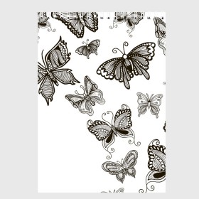 Скетчбук с принтом Коллекция BOUDOIR в Белгороде, 100% бумага
 | 48 листов, плотность листов — 100 г/м2, плотность картонной обложки — 250 г/м2. Листы скреплены сверху удобной пружинной спиралью | абстракция | бабочки