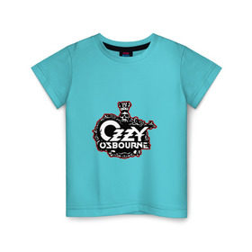 Детская футболка хлопок с принтом Ozzy Ozbourne в Белгороде, 100% хлопок | круглый вырез горловины, полуприлегающий силуэт, длина до линии бедер | black sabbath | блек сабатаж | озборн | оззи | ози | осборн