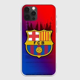 Чехол для iPhone 12 Pro с принтом FC Barcelona color sport в Белгороде, силикон | область печати: задняя сторона чехла, без боковых панелей | Тематика изображения на принте: football | soccer | барселона