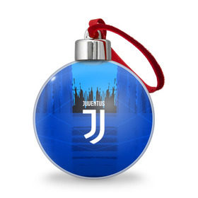 Ёлочный шар с принтом FC Juventus color abstract в Белгороде, Пластик | Диаметр: 77 мм | 