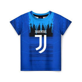 Детская футболка 3D с принтом FC Juventus color abstract в Белгороде, 100% гипоаллергенный полиэфир | прямой крой, круглый вырез горловины, длина до линии бедер, чуть спущенное плечо, ткань немного тянется | 