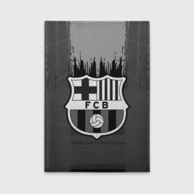 Обложка для автодокументов с принтом FC Barcelona abstract color в Белгороде, натуральная кожа |  размер 19,9*13 см; внутри 4 больших “конверта” для документов и один маленький отдел — туда идеально встанут права | Тематика изображения на принте: 