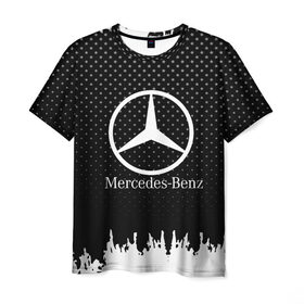 Мужская футболка 3D с принтом Mercedes-Benz в Белгороде, 100% полиэфир | прямой крой, круглый вырез горловины, длина до линии бедер | auto | automobile | car | machine | mercedes | motor | motor car | sport car | автомашина | бренд | легковой автомобиль | марка | спортивный автомобиль | тачка