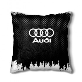 Подушка 3D с принтом Audi в Белгороде, наволочка – 100% полиэстер, наполнитель – холлофайбер (легкий наполнитель, не вызывает аллергию). | состоит из подушки и наволочки. Наволочка на молнии, легко снимается для стирки | 