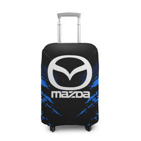 Чехол для чемодана 3D с принтом MAZDA SPORT COLLECTION в Белгороде, 86% полиэфир, 14% спандекс | двустороннее нанесение принта, прорези для ручек и колес | 