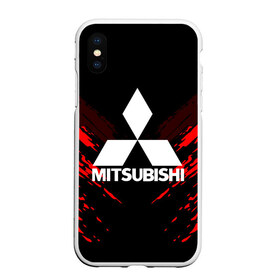 Чехол для iPhone XS Max матовый с принтом MITSUBISHI SPORT COLLECTION в Белгороде, Силикон | Область печати: задняя сторона чехла, без боковых панелей |  машина | марка | митсубиси