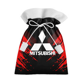 Подарочный 3D мешок с принтом MITSUBISHI SPORT COLLECTION в Белгороде, 100% полиэстер | Размер: 29*39 см | Тематика изображения на принте:  машина | марка | митсубиси