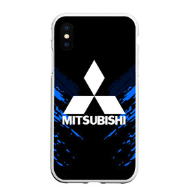 Чехол для iPhone XS Max матовый с принтом MITSUBISHI SPORT COLLECTION в Белгороде, Силикон | Область печати: задняя сторона чехла, без боковых панелей | Тематика изображения на принте:  машина | марка | митсубиси