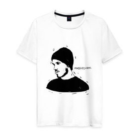 Мужская футболка хлопок с принтом Mnogoznaal_9 в Белгороде, 100% хлопок | прямой крой, круглый вырез горловины, длина до линии бедер, слегка спущенное плечо. | mnogoznaal | максим лазин | многознаал